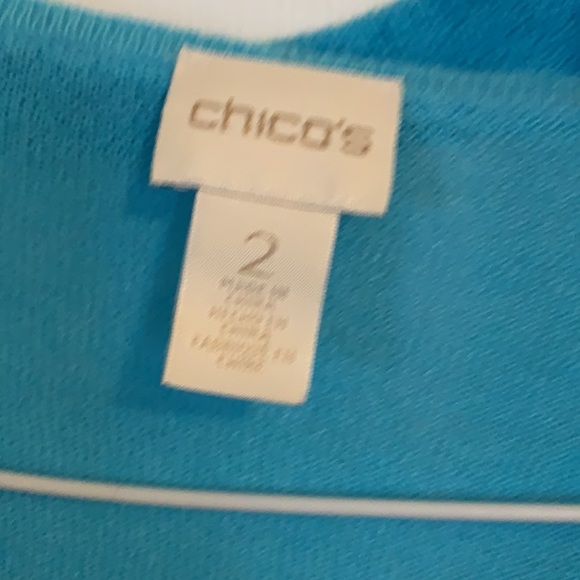 Teal open front like new jacket. - Picture 2 of 3